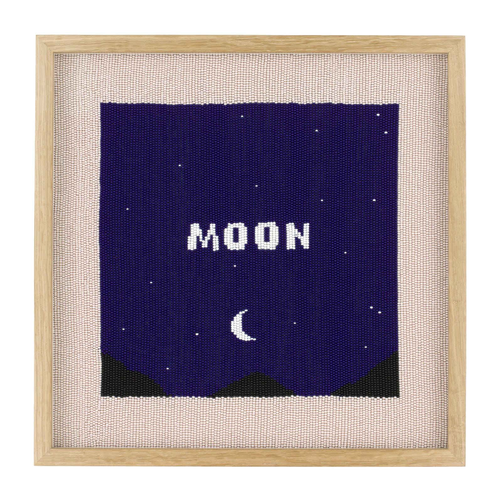 Rose Blake hand embroidery on silk of blue moon