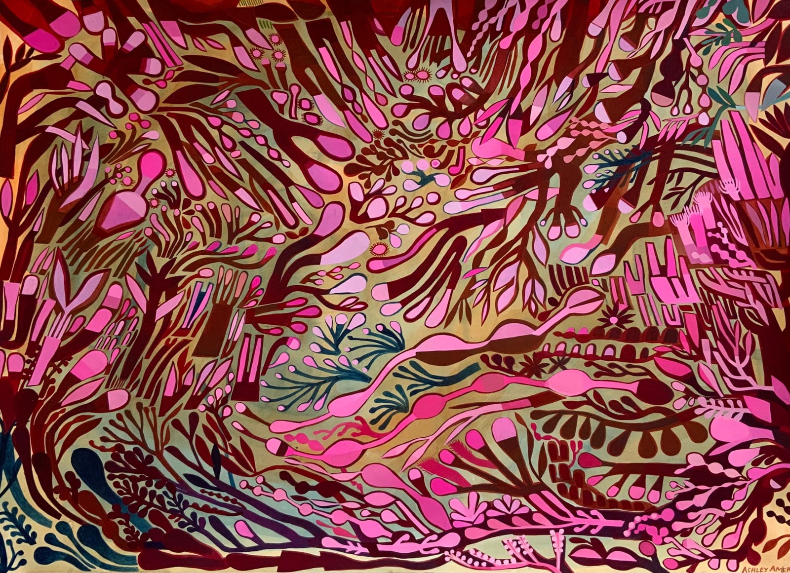 Ashley Amery, Pink Kelp Forest, 2024