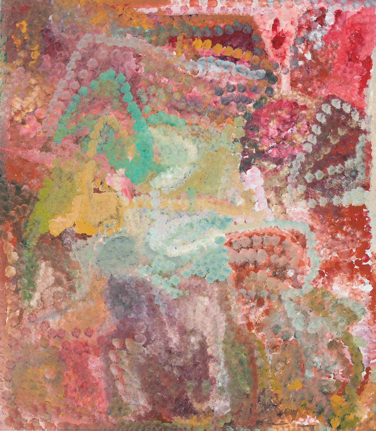 Emily Kame Kngwarreye, synthetic polymer paint on canvas, Utopia, Aboriginal artist and artwork