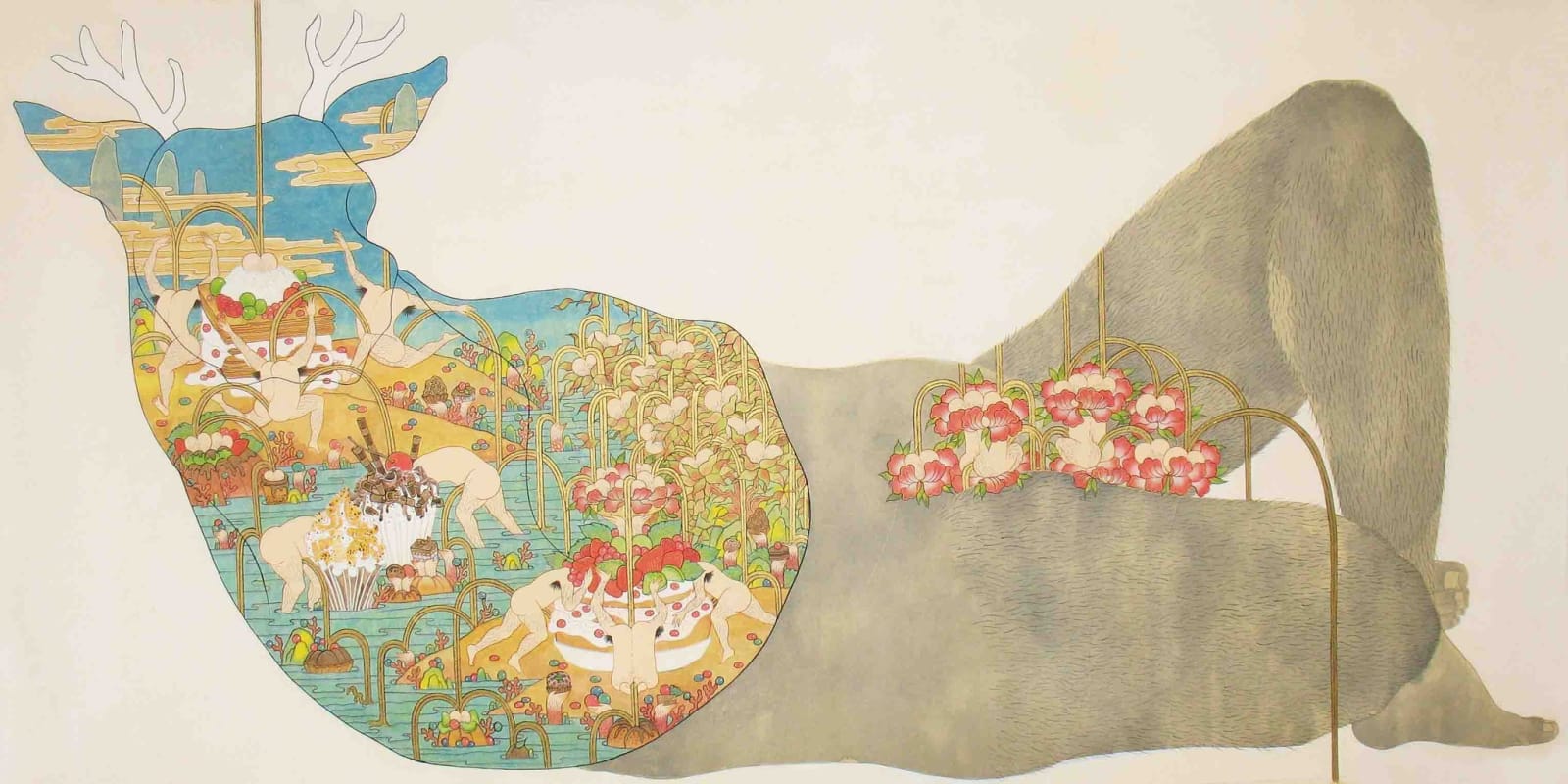 Song-Nyeo Lyoo, Deer IV, 2013-2014