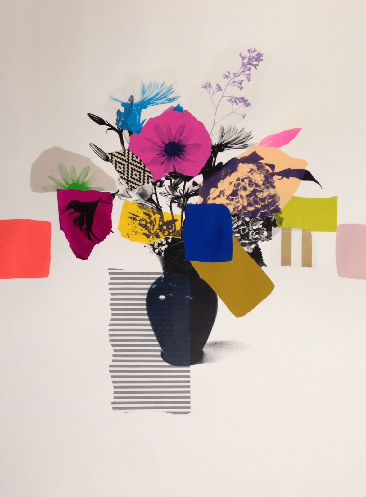 Emily Filler, Paper Bouquet (pink flower) , 2017