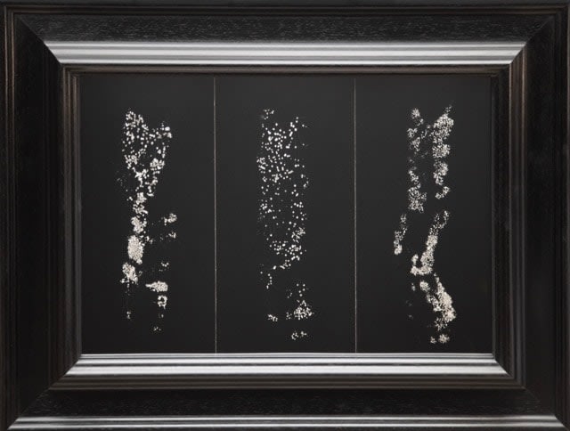 Jason Shulman, Bubble Contrail on Mirror Triptych (1), 2024