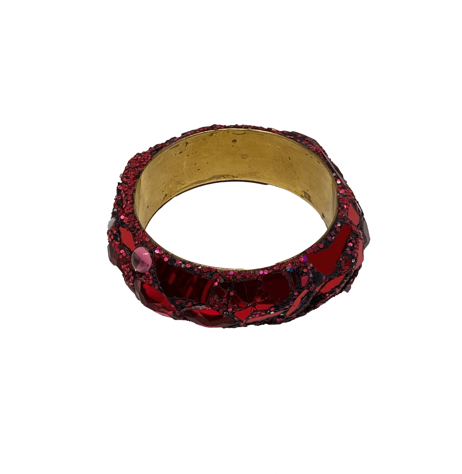 Andrew Logan, Red & Pink Chunky Bangle, 2023