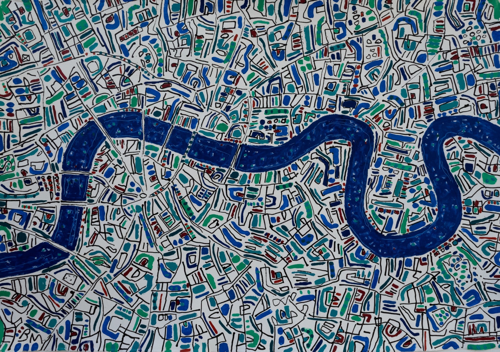 Barbara Macfarlane, London Cobalt Blue, Teal, Emerald, 2025