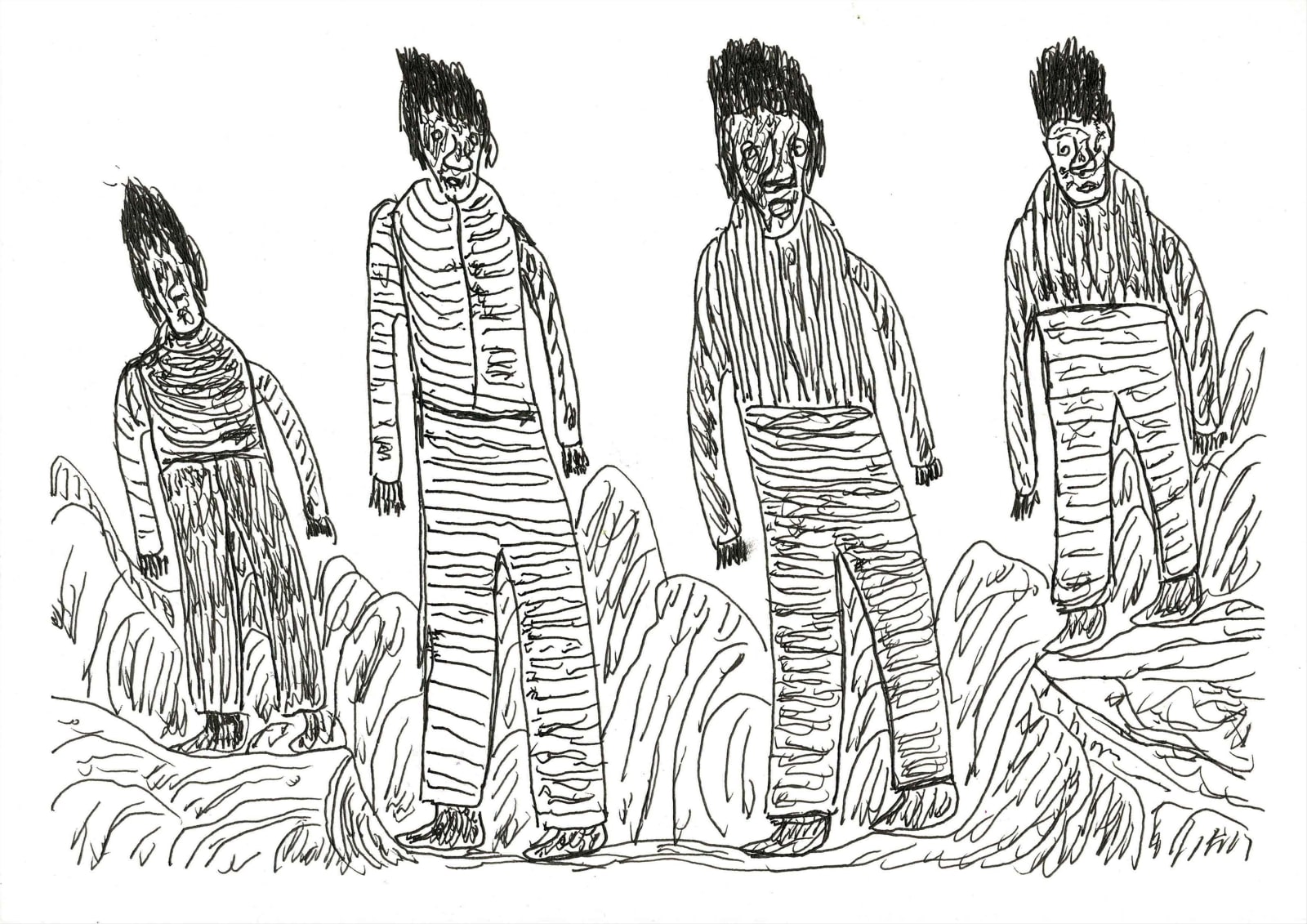 Adrian Jangala Robertson, Family in Yalpirakinu, 2024