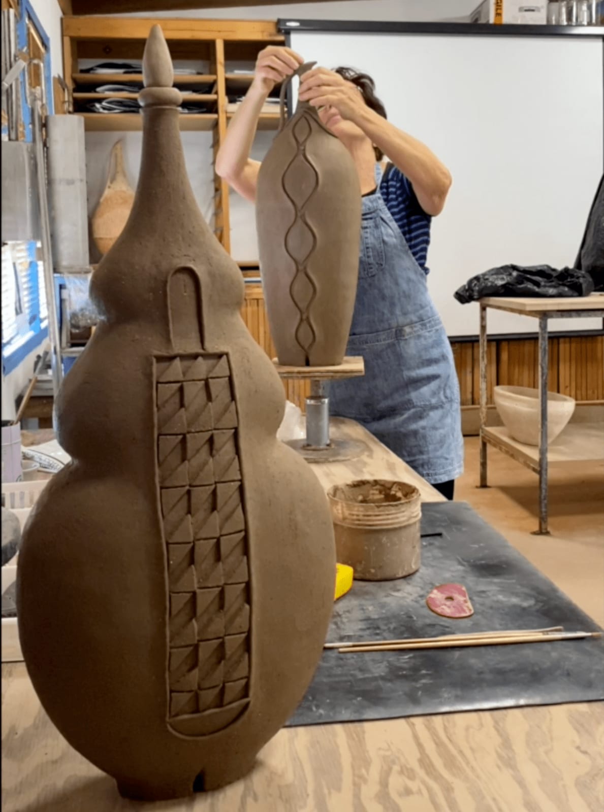 Avital Sheffer, in her studio, 2024