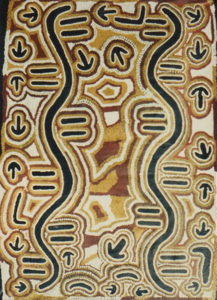 Biddy Nungurrayi Long, Water (Ngapa) Dreaming, 1991