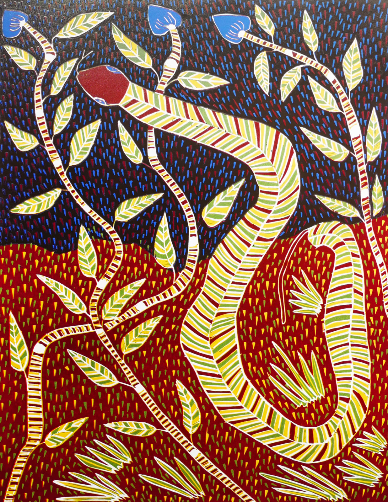 Deborah Wurrkidj, Bekka - File Snake, n.d.