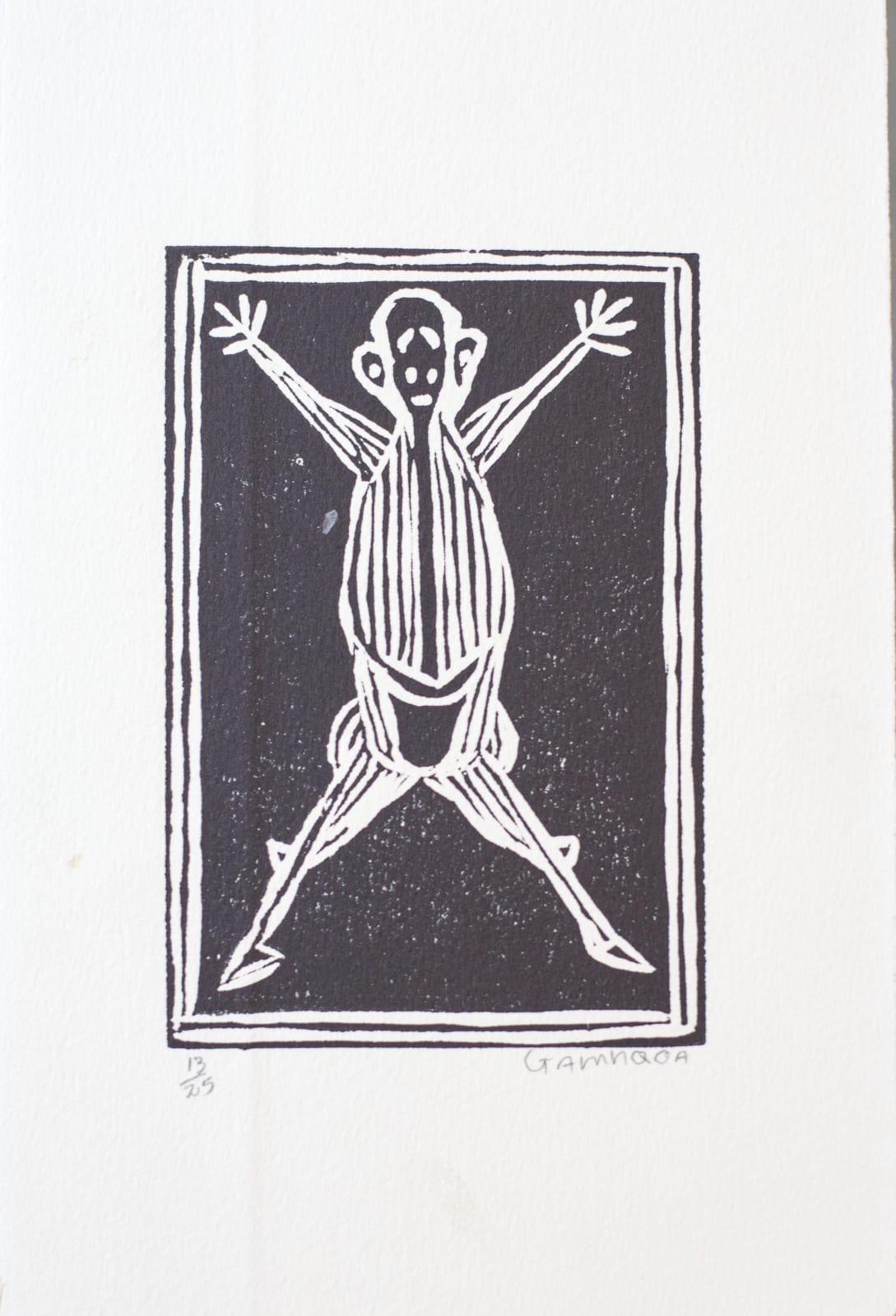 Gamnqoa Kukama, Hanged Man Praying for Help, 1999