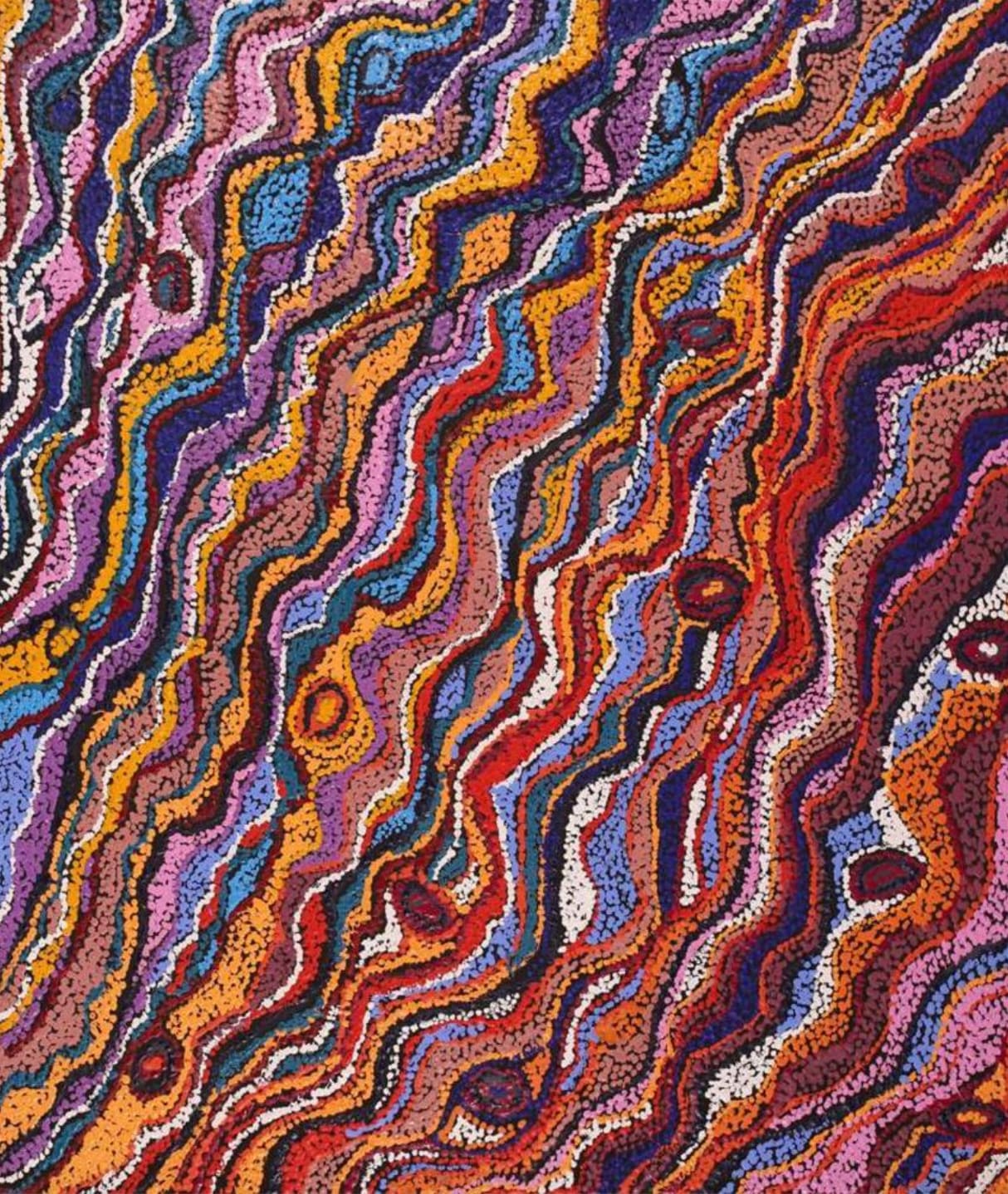 Magda Nakamarra Curtis, Lappi Lappi Jukurrpa (Lappi Lappi Dreaming), 2022