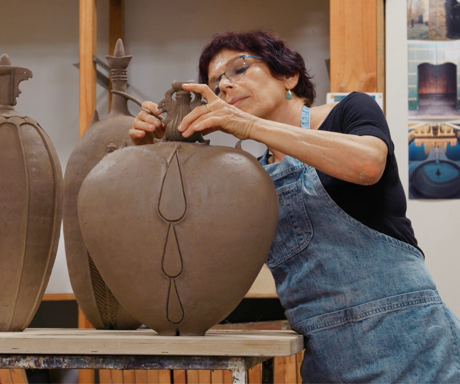 Avital Sheffer, in her studio, 2024