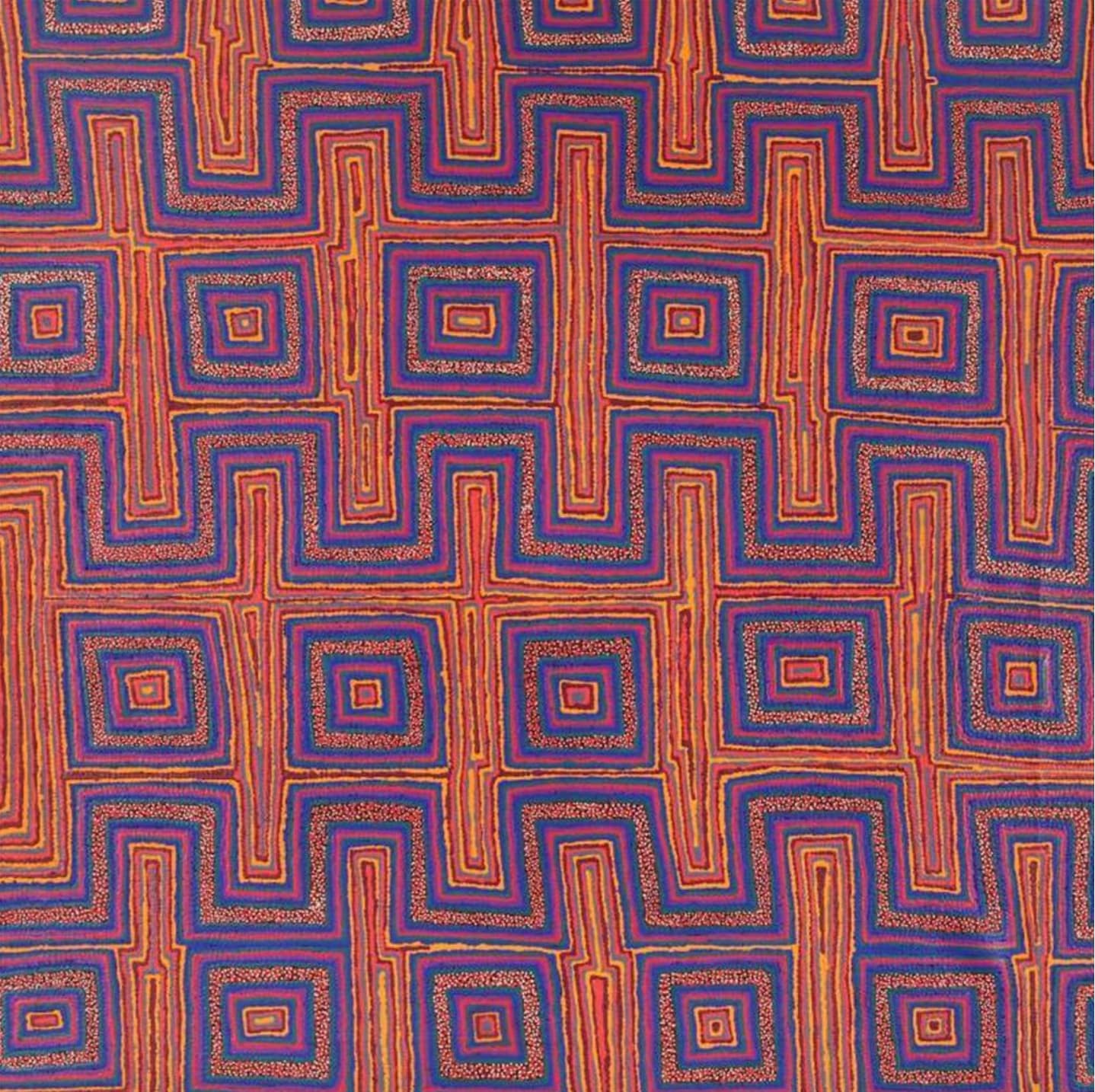Brenda Punytjina Armstrong, Kaliny-kalinypa / Ultukunpa Jukurrpa - Honey Grevillea Dreaming, 2022
