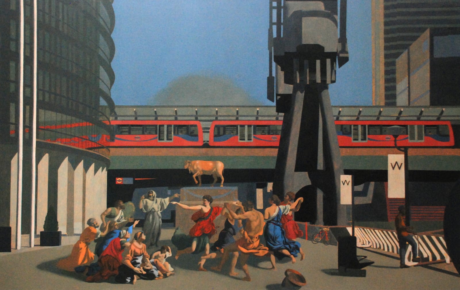 David Piddock, Adoration of the Golden Calf - Canary Wharf, 2025