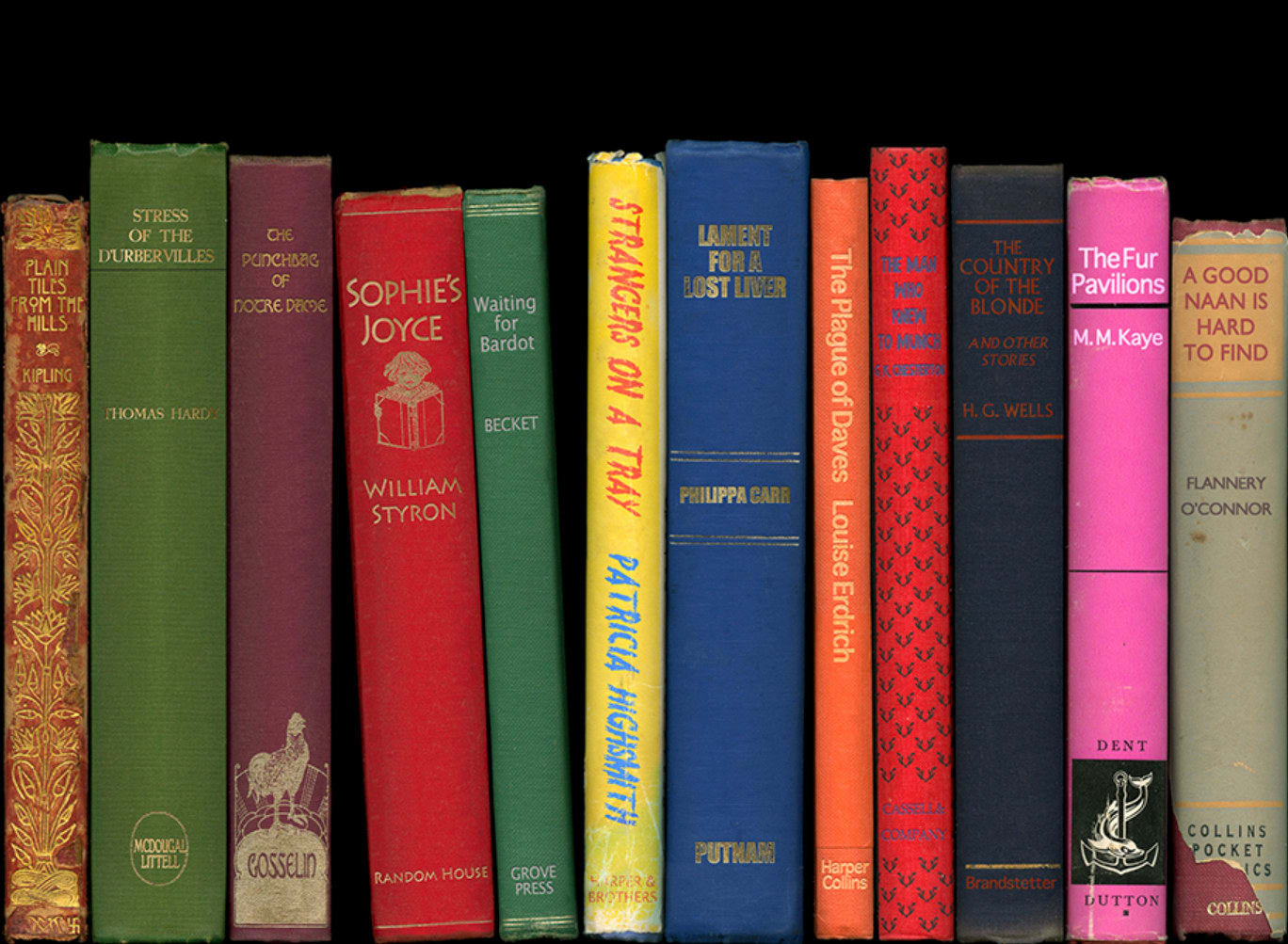 Phil Shaw digitally configured bookshelf print detail