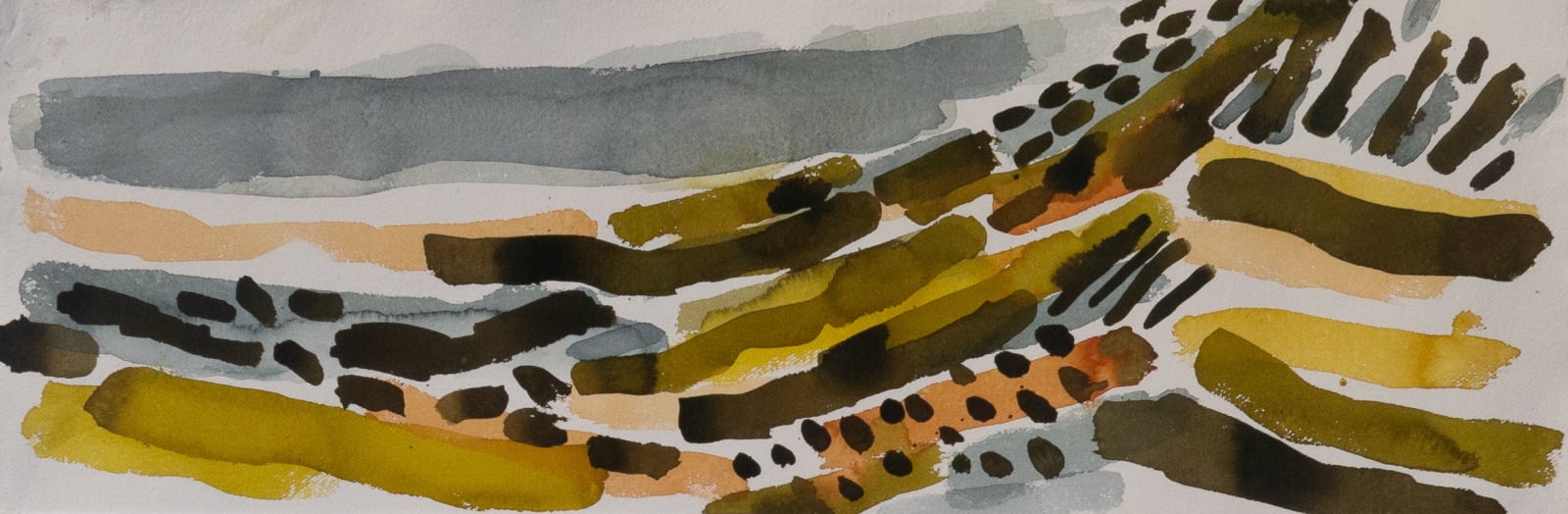 Barbara Macfarlane abstract landscape painting of Veroician Valley