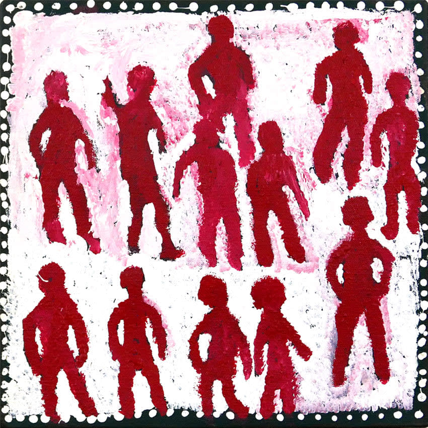 Rebecca Hossack Gallery in London presents works by Australian Aboriginal Utopia artist Motorbike Paddy, drawing on the legacy of Emily Kam Kngwarray and the Utopia region