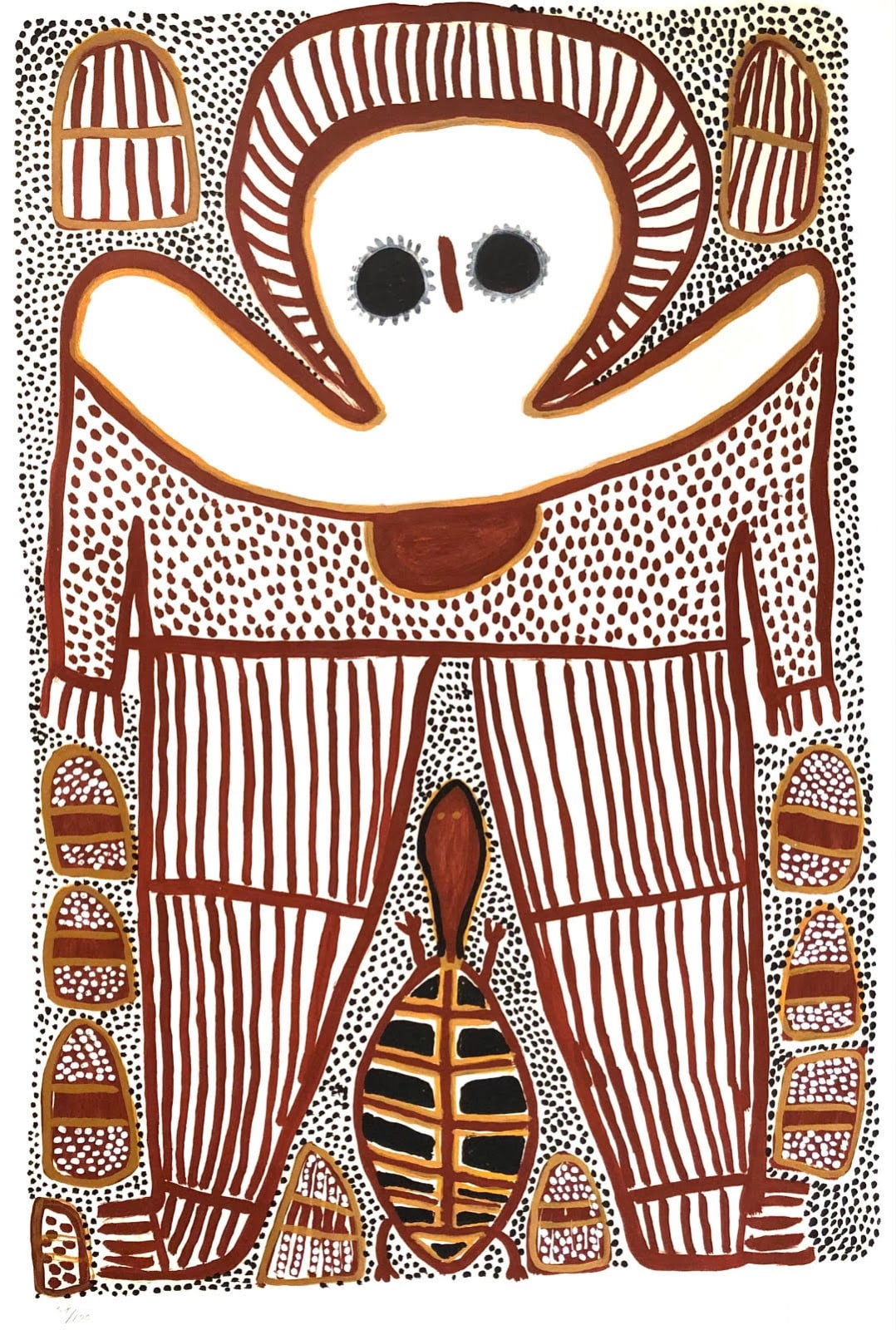 Lily Karedada, screenprint, Kimberley, Aboriginal artist and artwork.