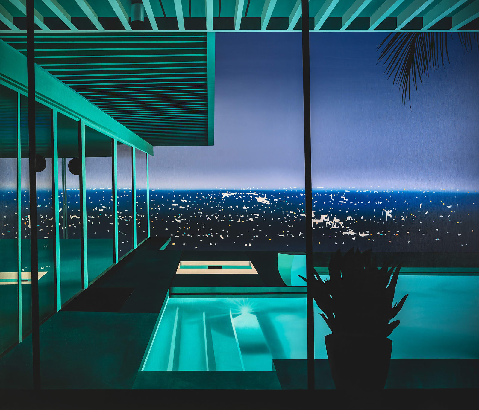 Laurence Jones, Night Pool, 2022