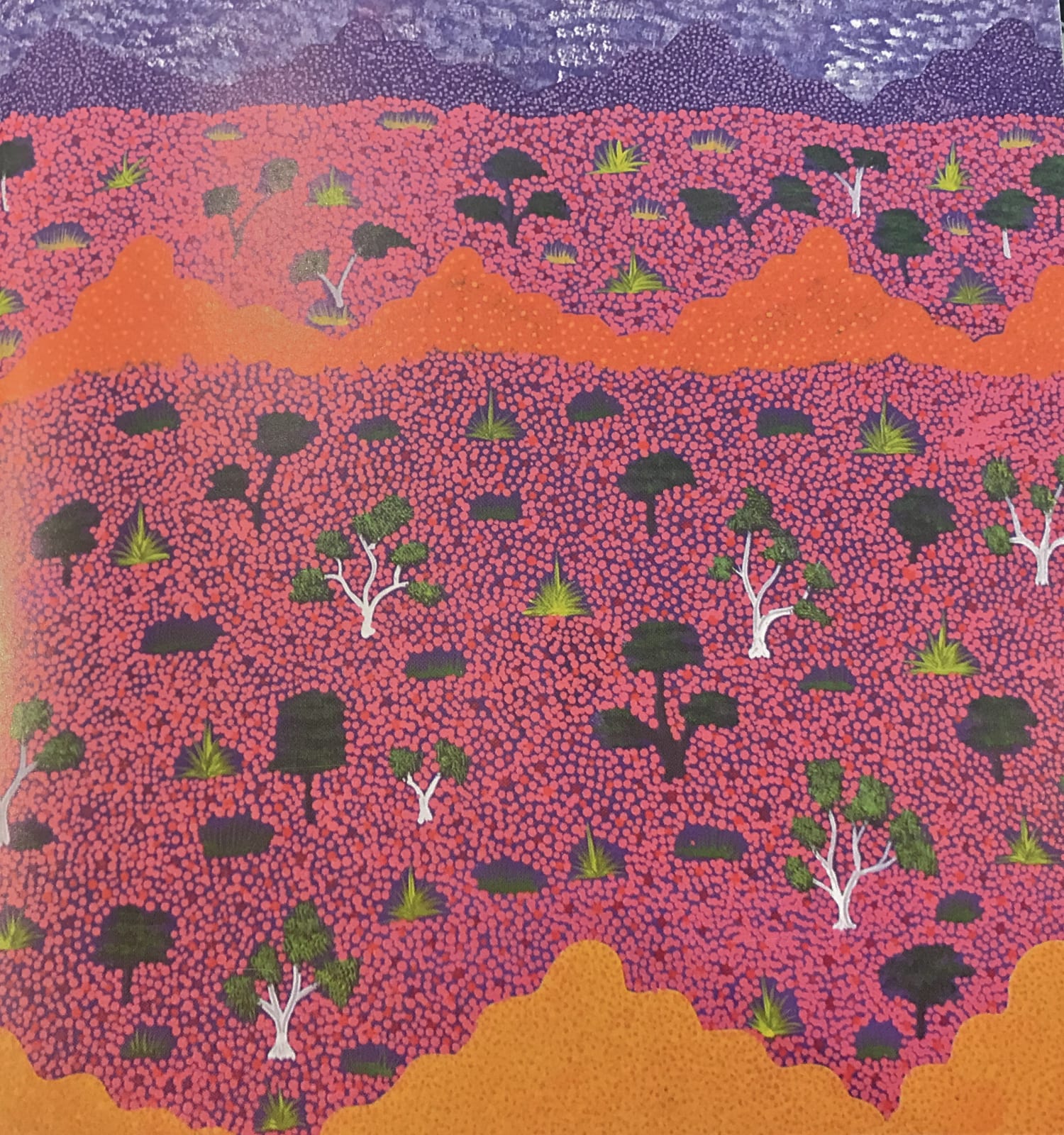 Artists of Ampilatwatja, View of Country (Rosemary Beasley), 2011