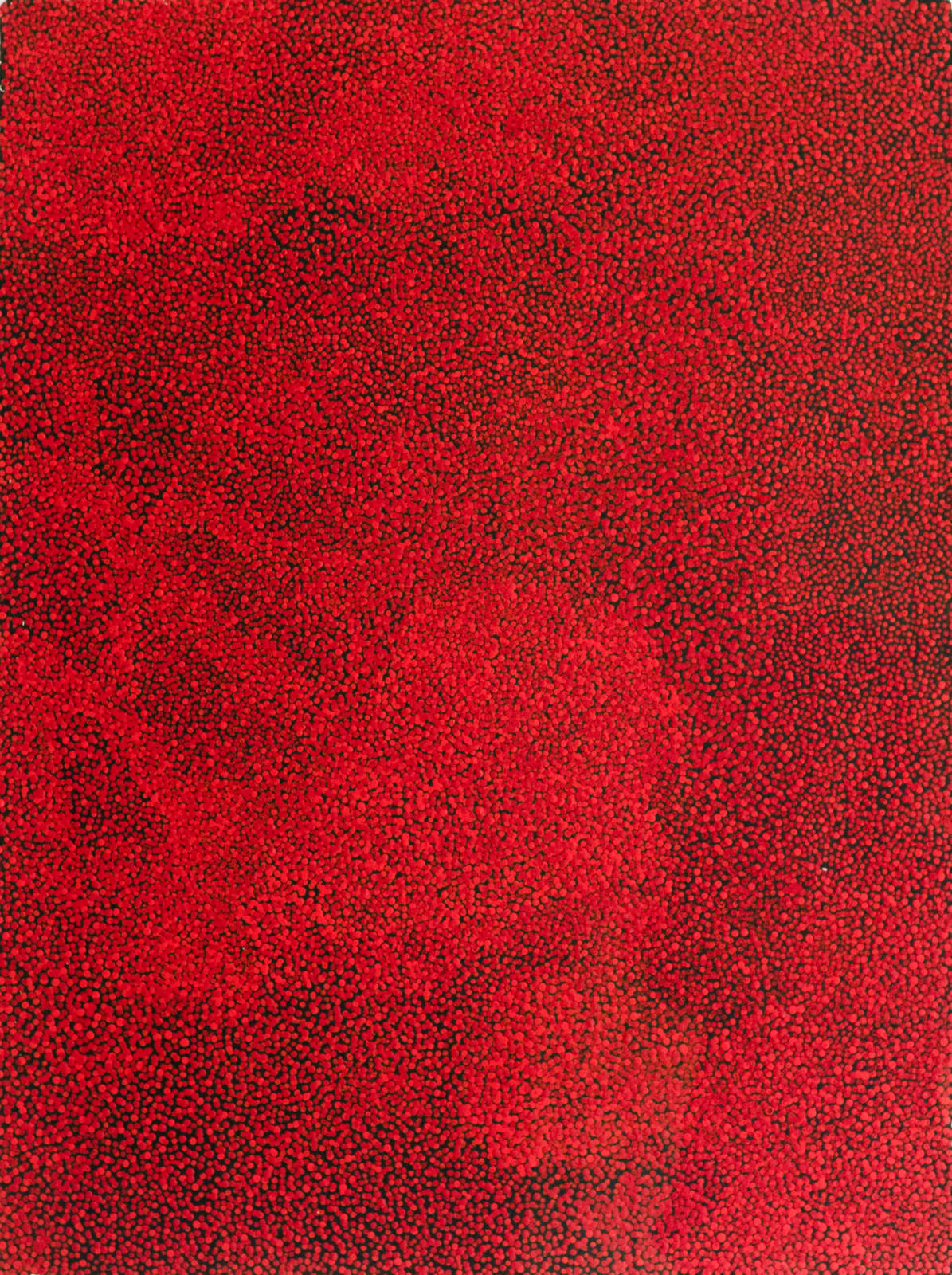 Aboriginal-Australian artist Gladys Kemarre acrylic on paper of Bush Plum
