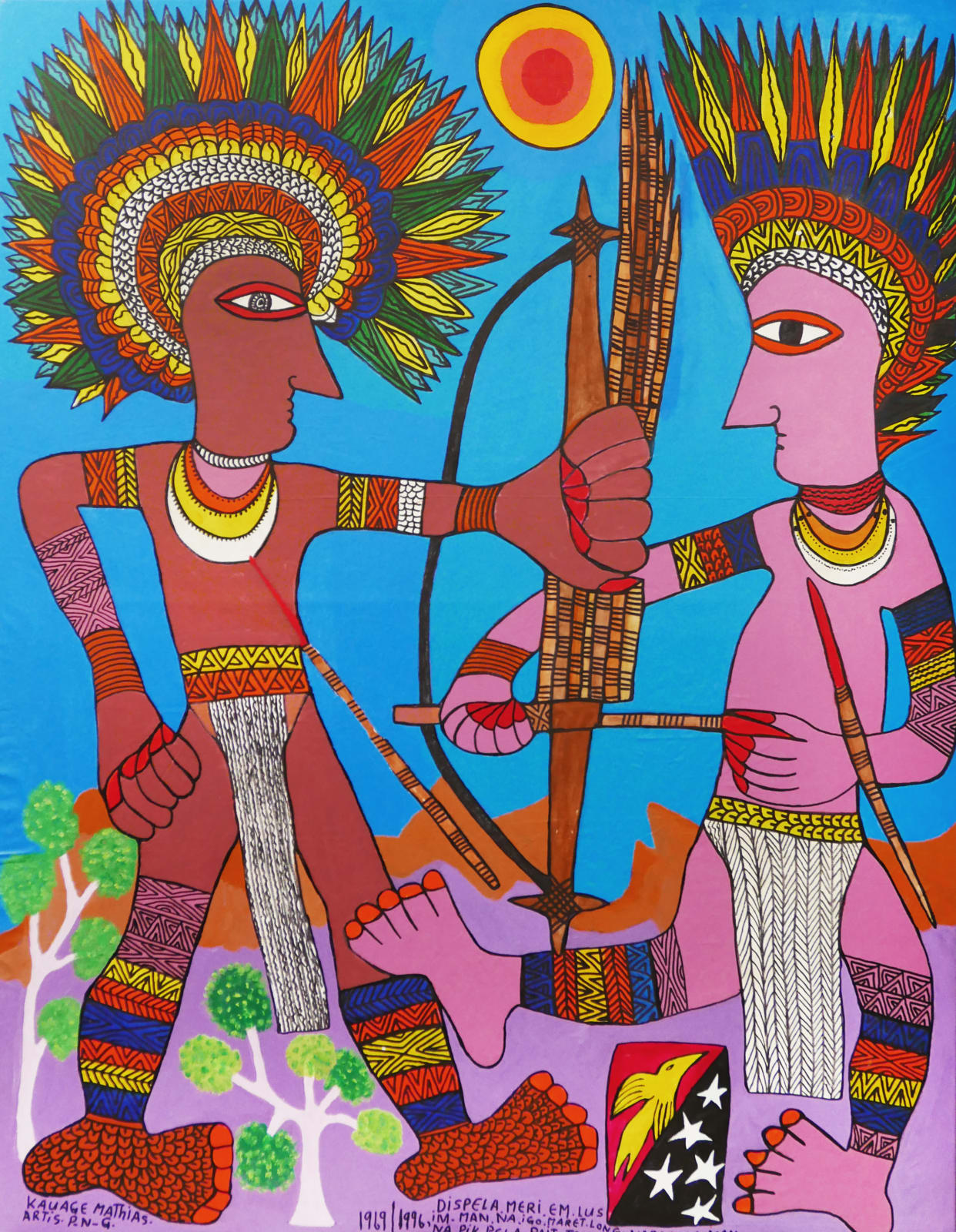 Mathias Kauage, Going to Get Married , 1996