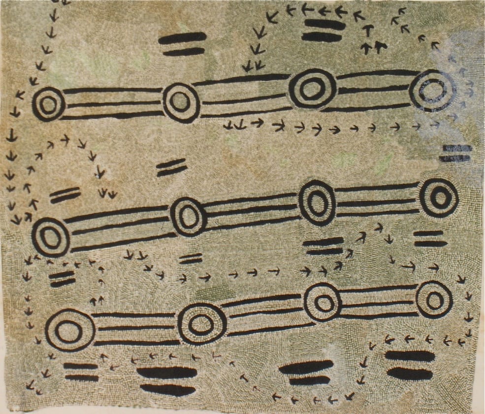 Ronnie Lawson Tjakamarra, Wintirke – Bird , 1991