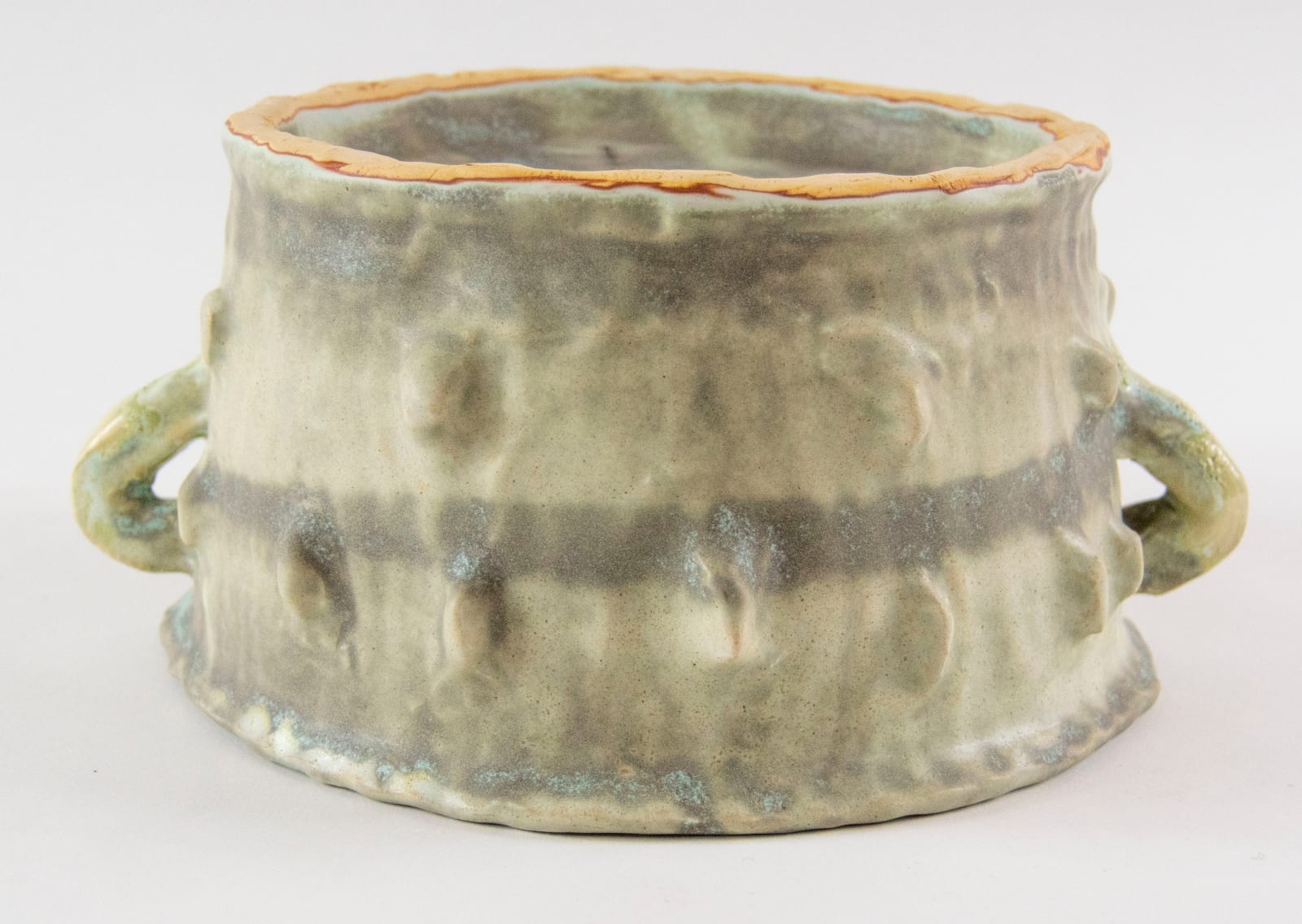 A sculpture of an upside-down pot by artist Reniel Del Rosario.