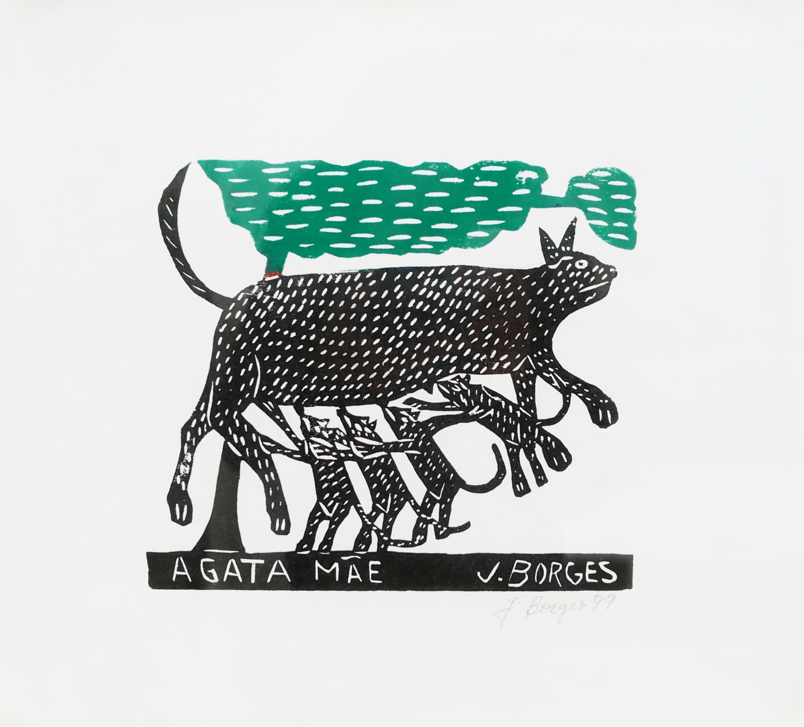 woodcut on paper José Borges