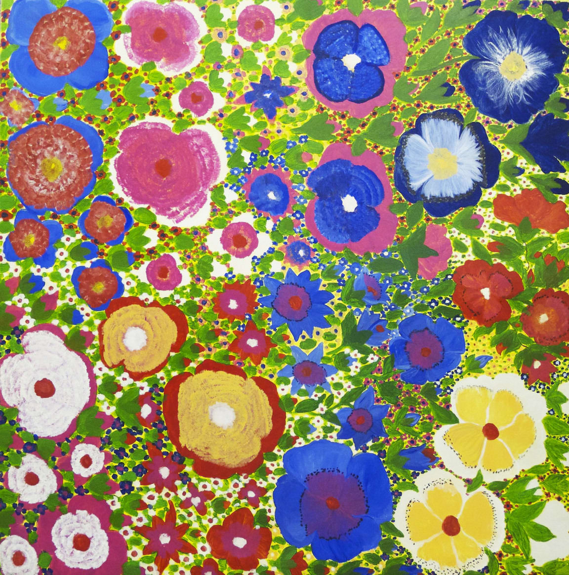 Angelina George, synthetic polymer paint on linen, Ngukurr, Aboriginal artist and artwork.