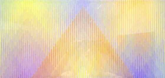 multi-colour oil painting by artist David Whitaker represented by Rebecca Hossack Gallery