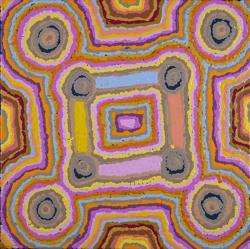 Rickaya Nampijinpa Brown, Ngapa Jukurrpa (Water Dreaming) - Puyurru