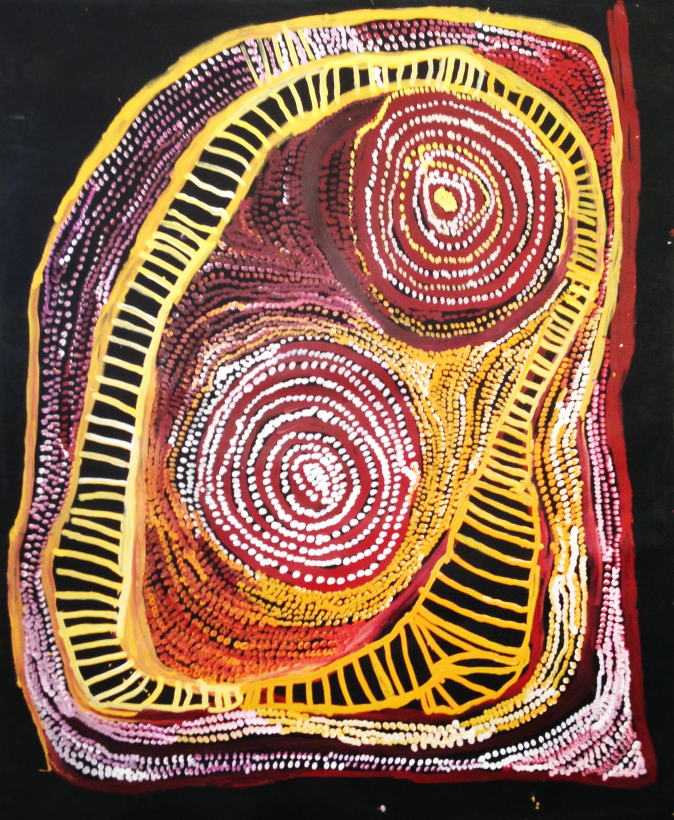 Nyarapayi Giles, Warmurrungu - Two Circles, 2016
