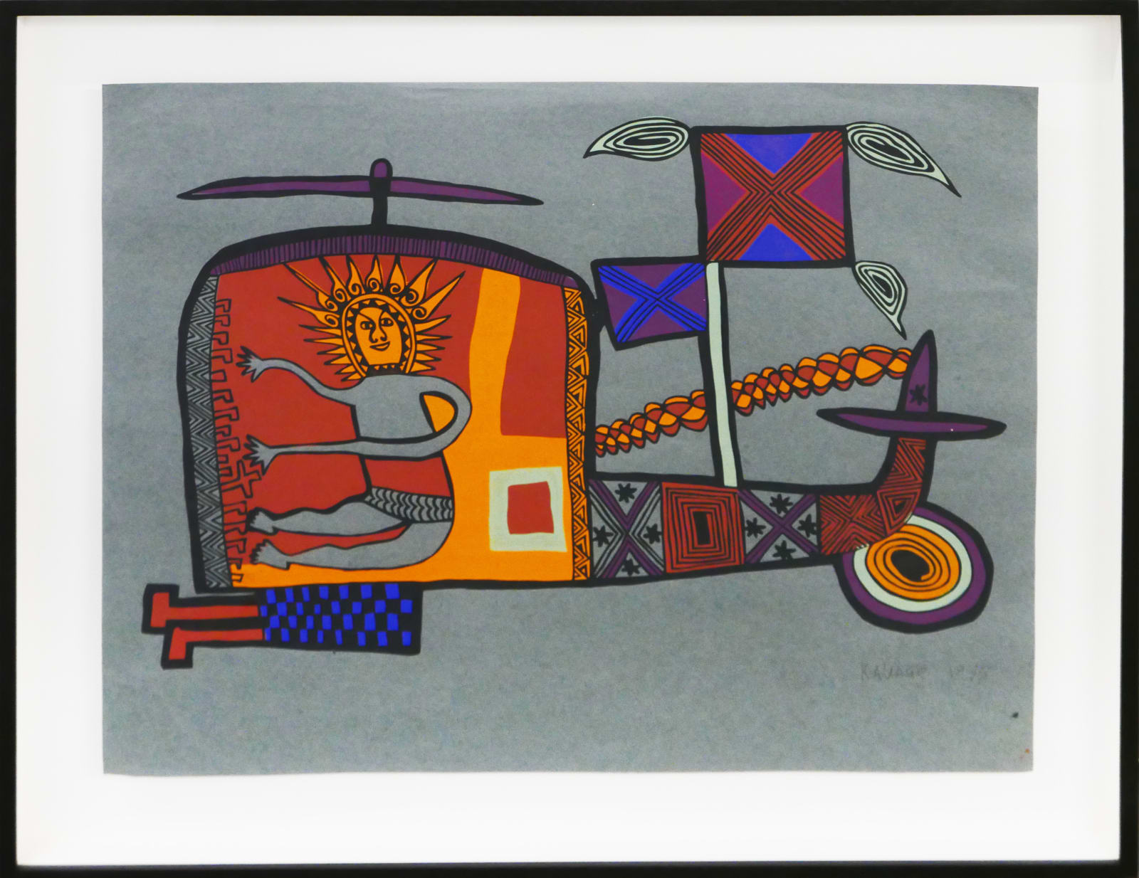 Mathias Kauage, Independence Celebration, 1975