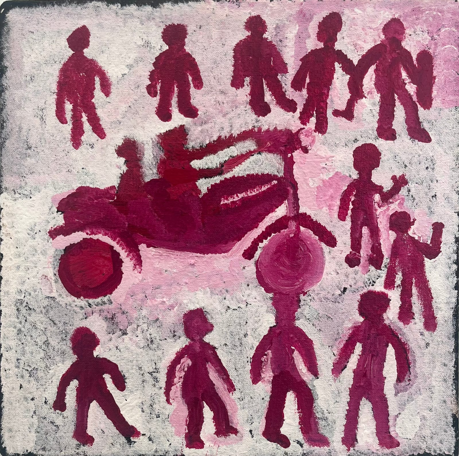 Rebecca Hossack Gallery in London presents works by Australian Aboriginal Utopia artist Motorbike Paddy, drawing on the legacy of Emily Kam Kngwarray and the Utopia region