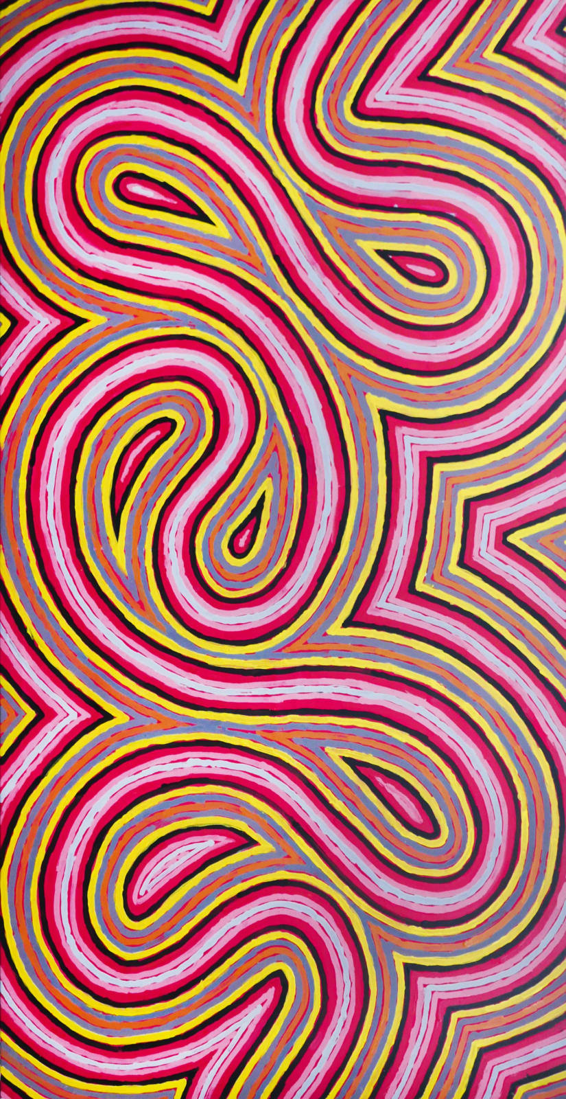 Clifford Possum Tjapaltjarri, Worm - Napperby Station, 1990