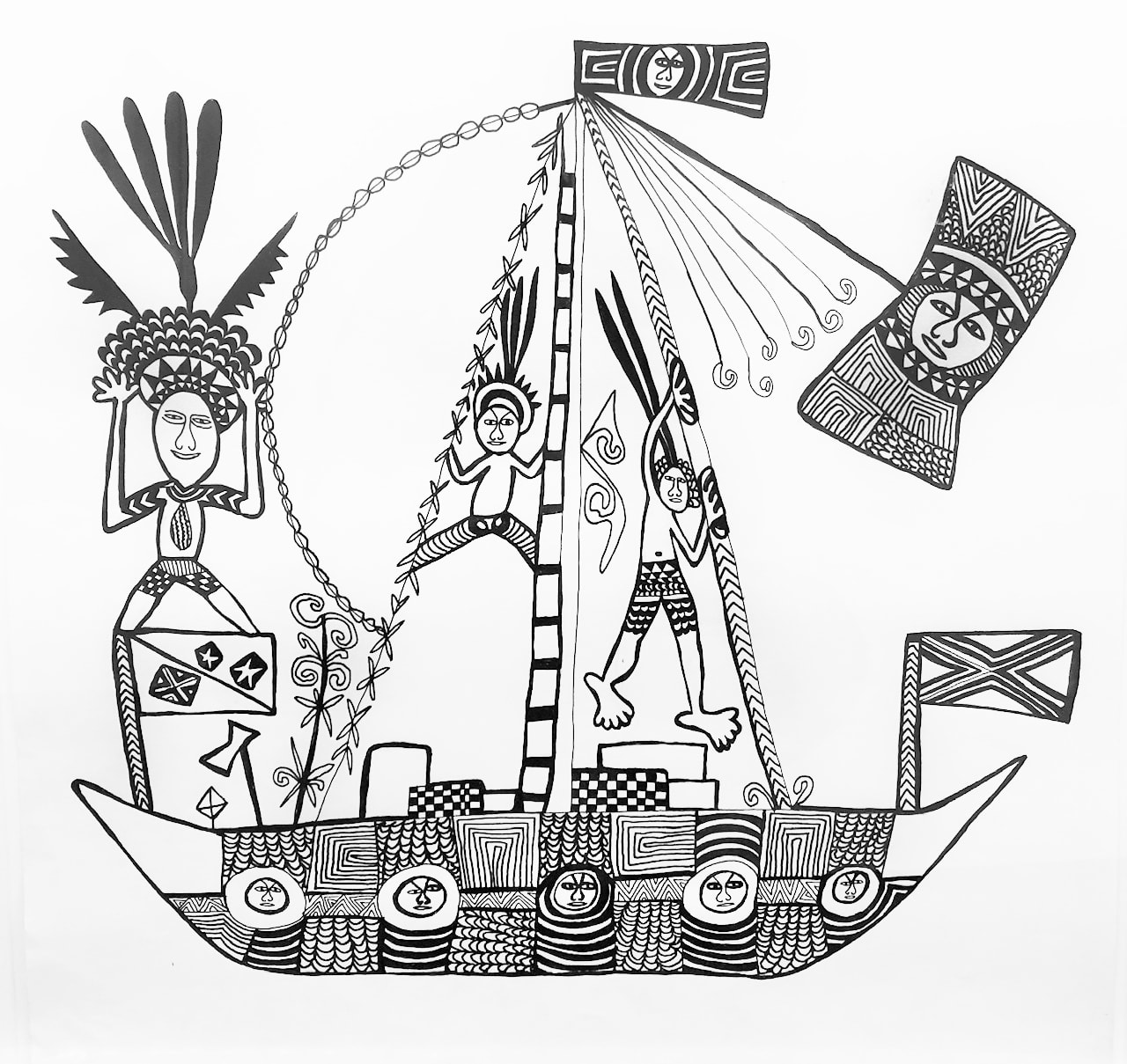 Mathias Kauage, Untitled, n.d.