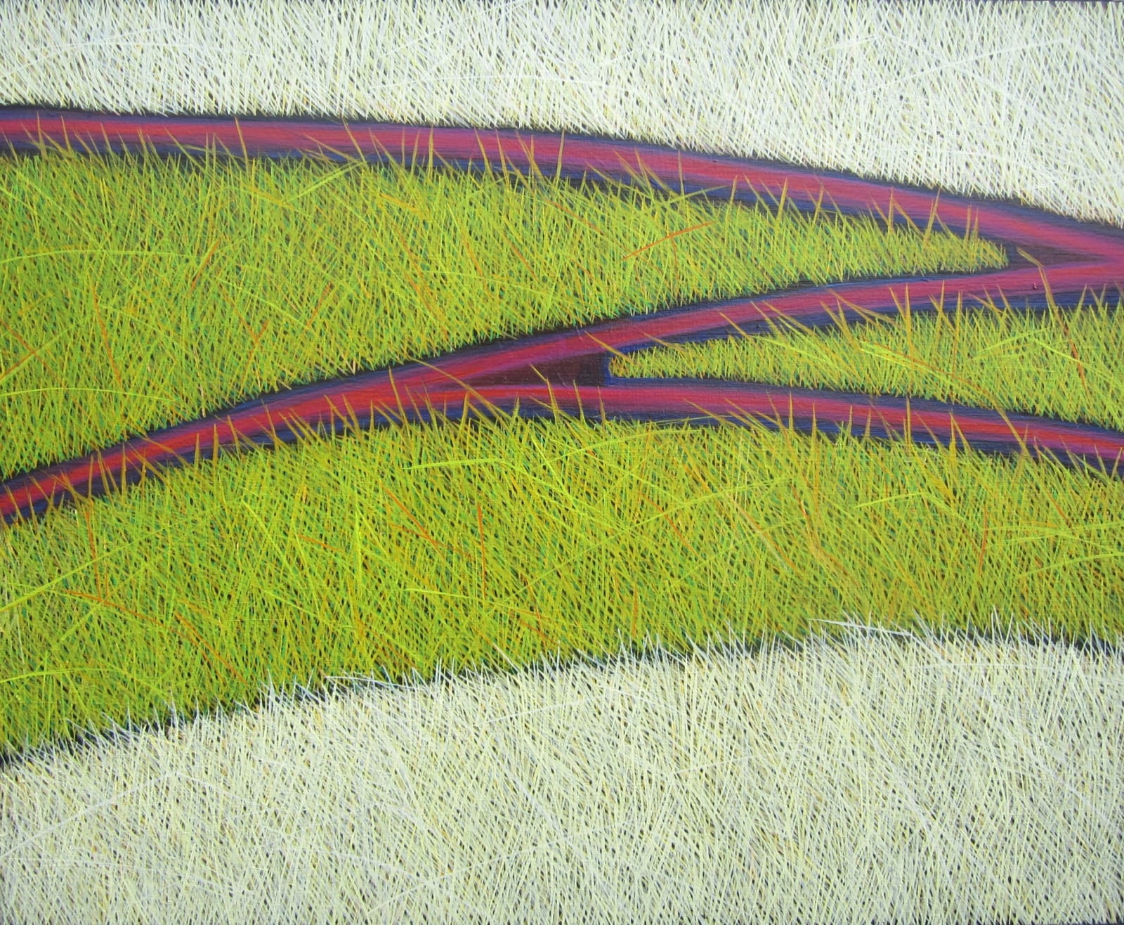 Yvonne Mills-Stanley, Grass Tracks I, 2014