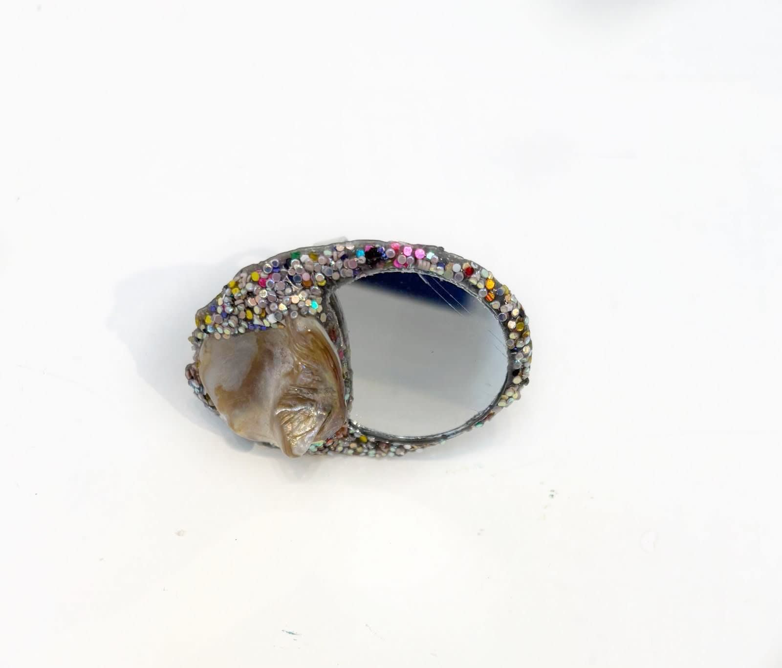 Andrew Logan, Silver Pearl Ring, 2025
