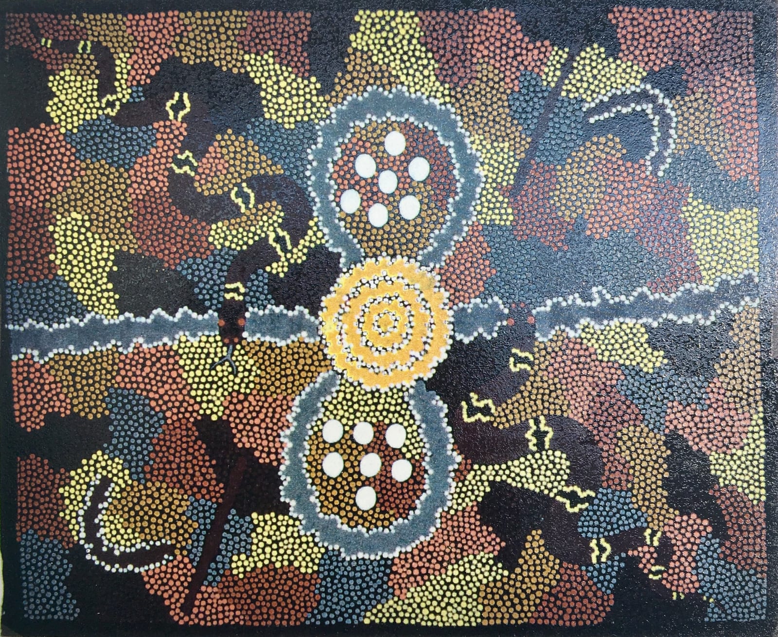 Clifford Possum Tjapaltjarri, Snake Dreaming