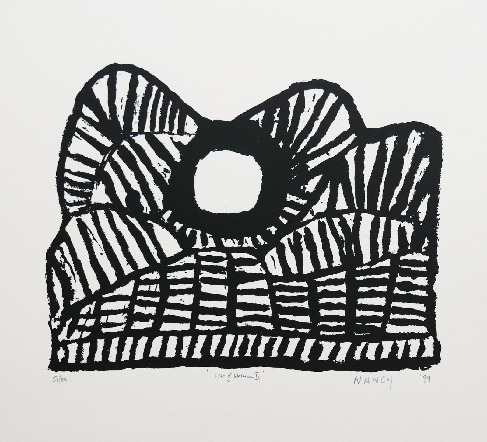 Nancy Nodea, screenprint, Kimberley, Aboriginal artist and artwork.