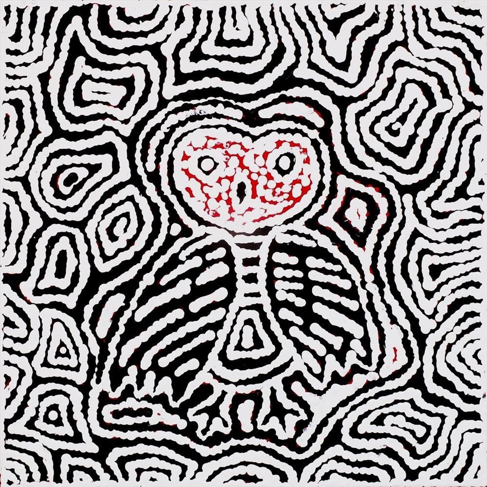Juliette Nampijinpa Brown, Jarlajirrpi Jukurrpa (Owlet Nightjar Dreaming), 2015