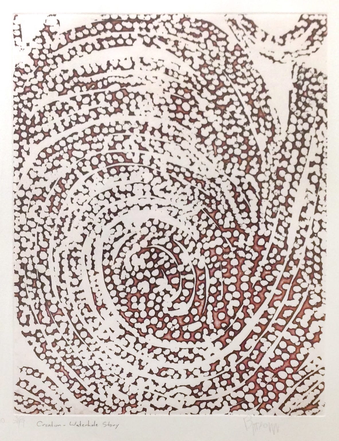 Billy Thomas Joongoora, etching and aquatint, Kimberley, Aboriginal Artist and artwork.