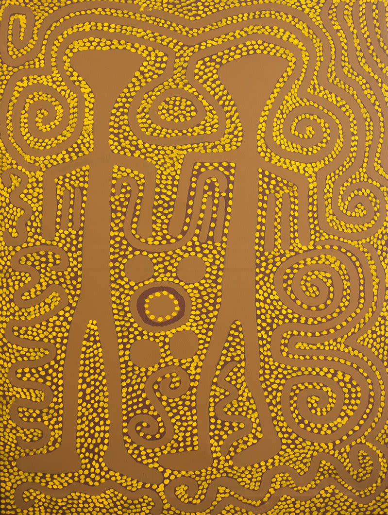Jimmy Pike, Parnaparnti and Kurntimaru II - Yellow Goanna and Black Goanna, 1990