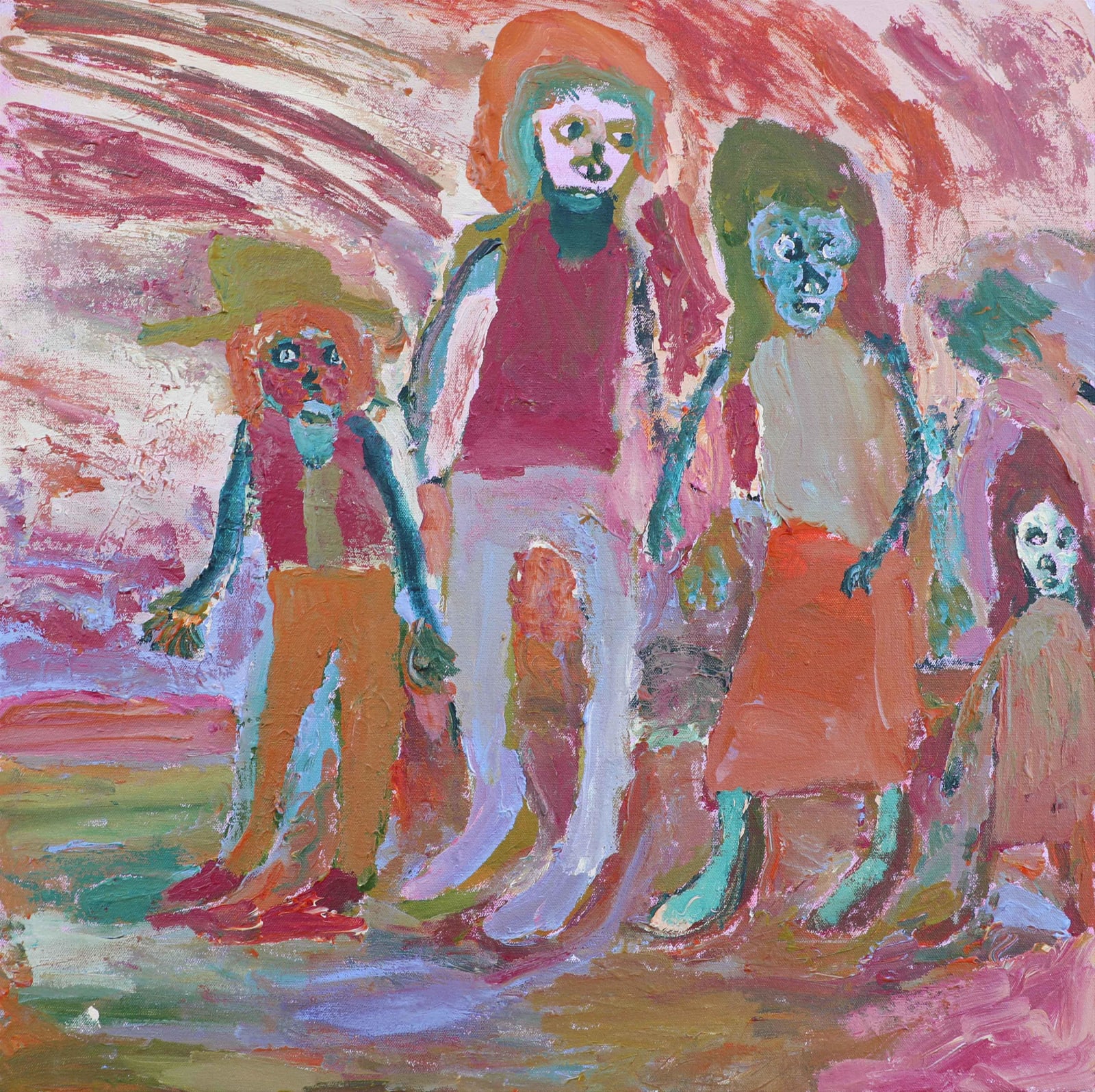 Adrian Jangala Robertson, Family in Yalpirakinu, 2024