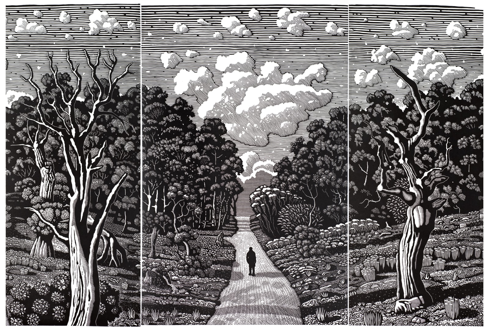 David Frazer, Walking for Solace (Composition I), 2023