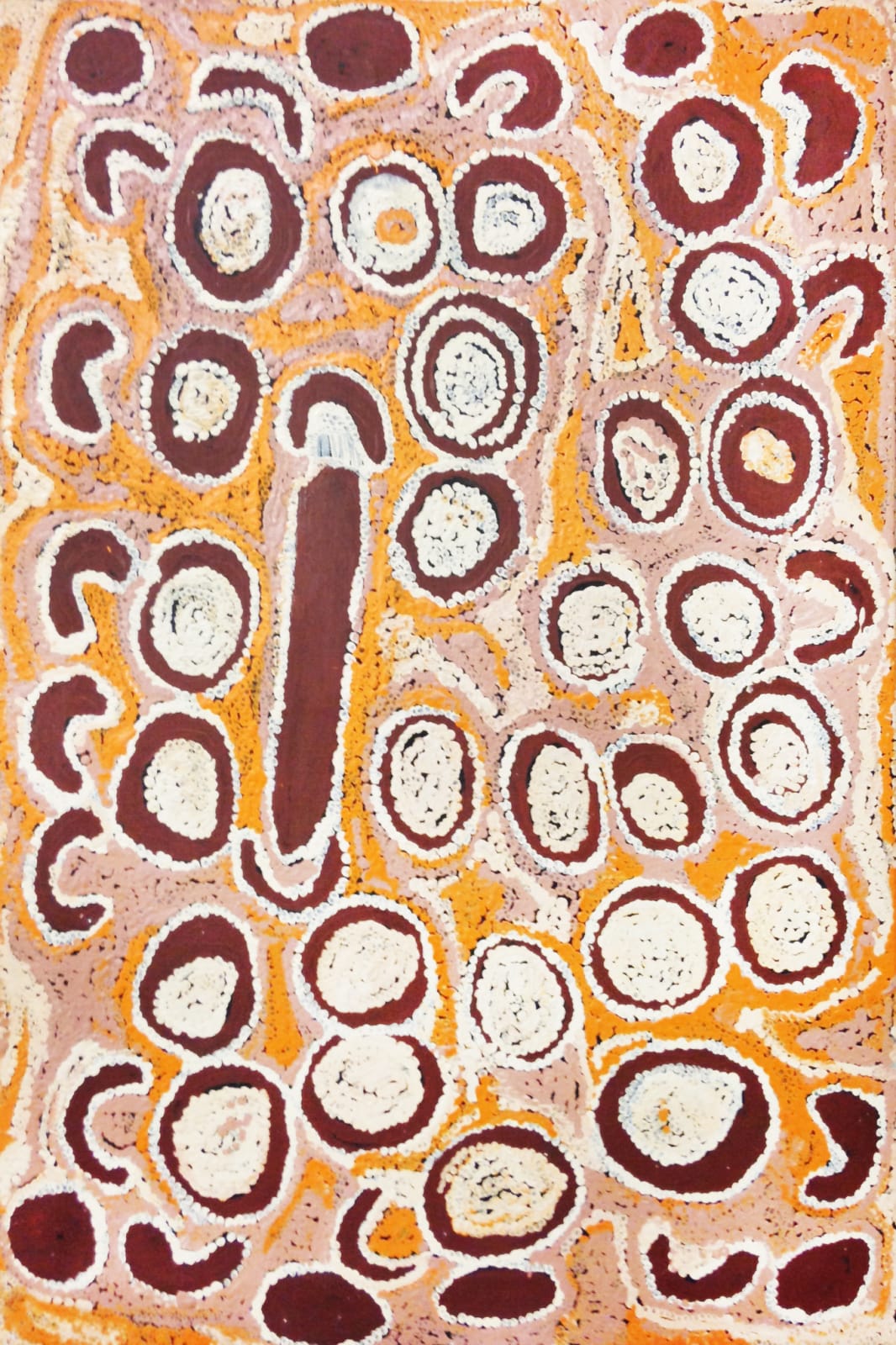 Tjunkiya Napaltjarri, Women at Umari Rockhole, 1998