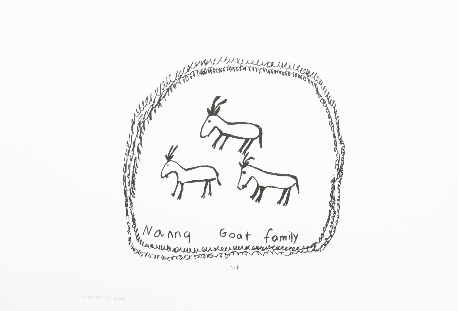 Thelma Dixon, Nanny Goat Family, n.d.