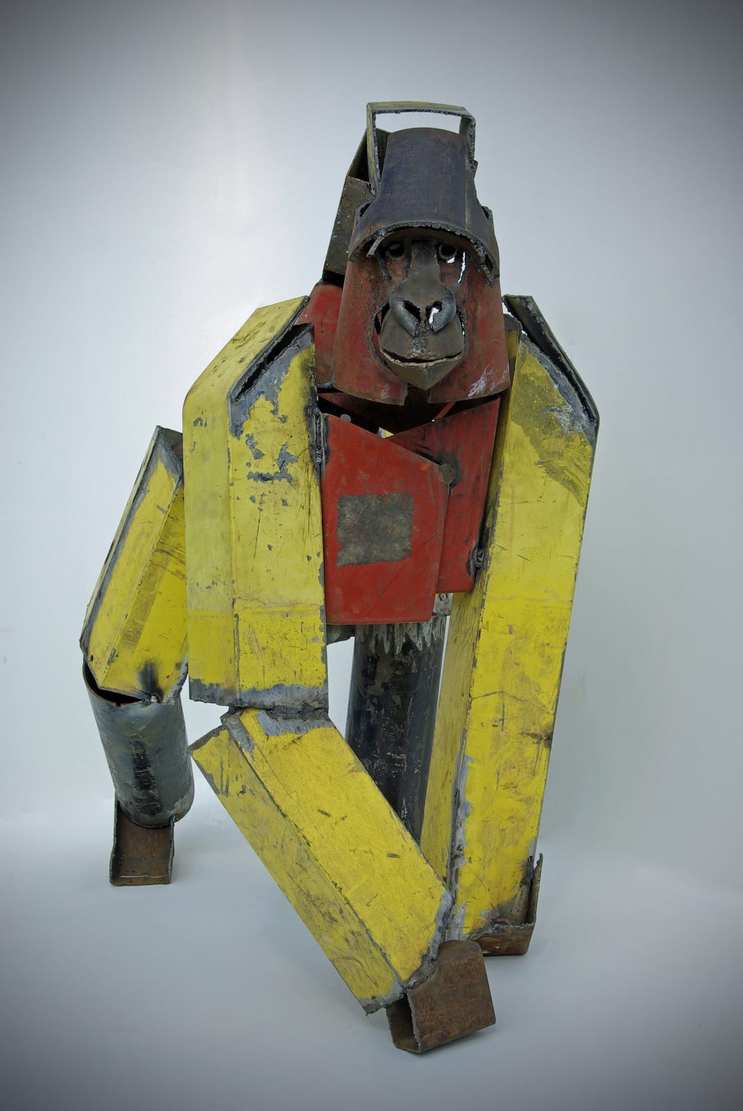 Iain Nutting, Standing Gorilla (Yellow), 2011