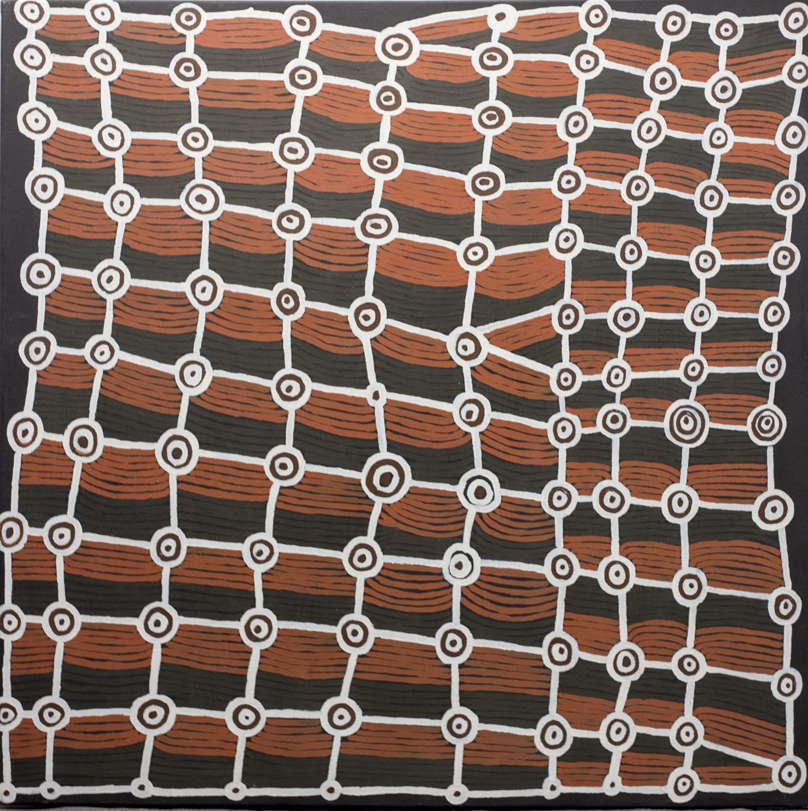 Mick Namarari Tjapaltjarri, Wallaby Dreaming, 1996