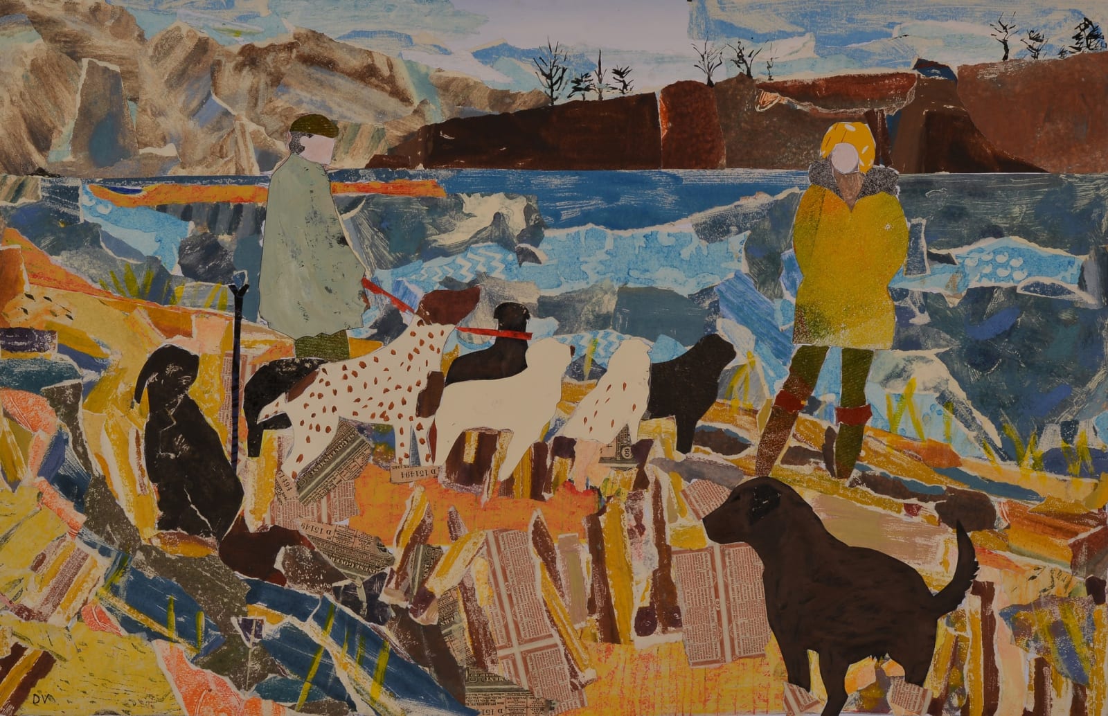 Dione Verulam, Beside the River Tweed in Winter I, 2014
